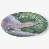 Baby Turtle Happy Birthday Papieren Bordje (Gekanteld)