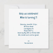 Baby Turtle kaart, Turtle verjaardag, Turtle Kaart (Achterkant)