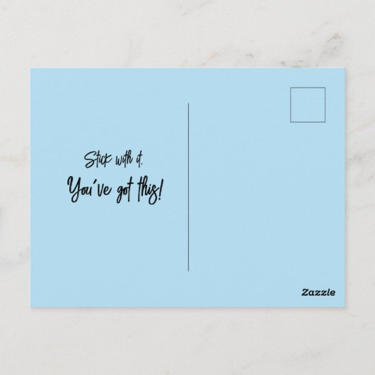 Baby Turtle Post Kaart (Achterkant)