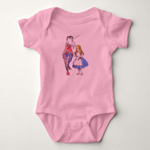 Baby tutu-carrosserie met Alice & Unicorn-design Romper