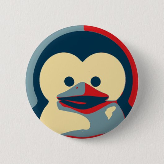 Baby Tux Linux Ronde Button 5,7 Cm (Voorkant)