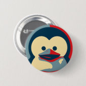 Baby Tux Linux Ronde Button 5,7 Cm (Voorkant /achterkant)