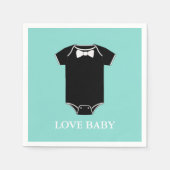 BABY Tuxedo Shower Party Servetten (Voorkant)