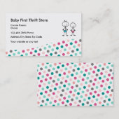 Baby tweede winkelwinkel visitekaartje (Voorkant / Achterkant)