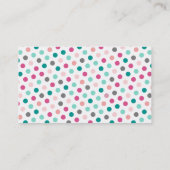 Baby tweede winkelwinkel visitekaartje (Achterkant)