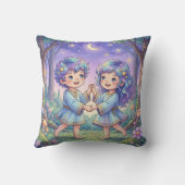 Baby Tweeling Sterrenbeeld Kinderkamer Kids Kussen (Achterkant)
