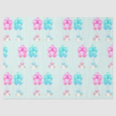 Baby Tweelingen Roze en Blauw Tissuepapier (Voorkant)