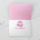 Baby tweelingmeisjes kaart (Binnen)