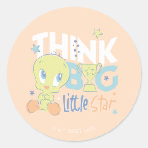 Baby TWEETY™ - denk een grote kleine ster Ronde Sticker