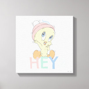 Baby TWEETY™ Hey Snow Canvas Afdruk