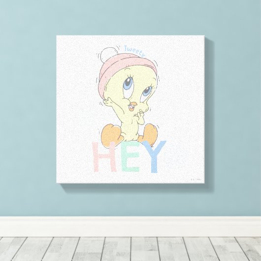 Baby TWEETY™ Hey Snow Canvas Afdruk (Insitu (Houten vloer))