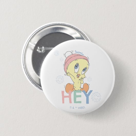 Baby TWEETY™ Hey Snow Ronde Button 5,7 Cm (Voorkant /achterkant)