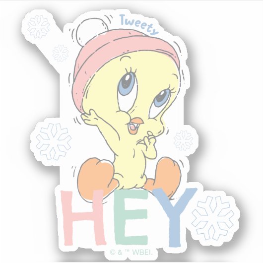 Baby TWEETY™ Hey Snow Sticker (Voorkant)
