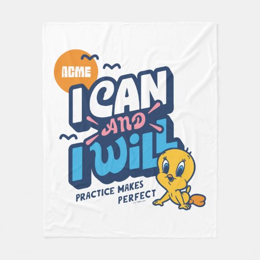 Baby TWEETY™ - Ik kan en ik zal Fleece Deken (Voorkant)