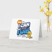 Baby TWEETY™ - Ik kan en ik zal Kaart (Gele Bloem)