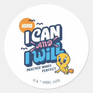 Baby TWEETY™ - Ik kan en ik zal Ronde Sticker