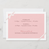 Baby Twin Baby Photo Collage | Roze Aankondiging (Achterkant)