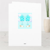 Baby Twin Boys Kaart (Achterkant)