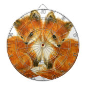 Baby Twin Foxes Dartbord (Voorkant)