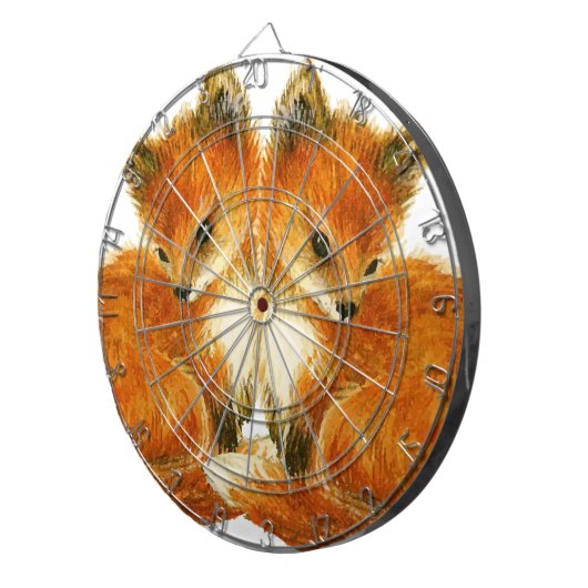 Baby Twin Foxes Dartbord (Voorkant Rechts)