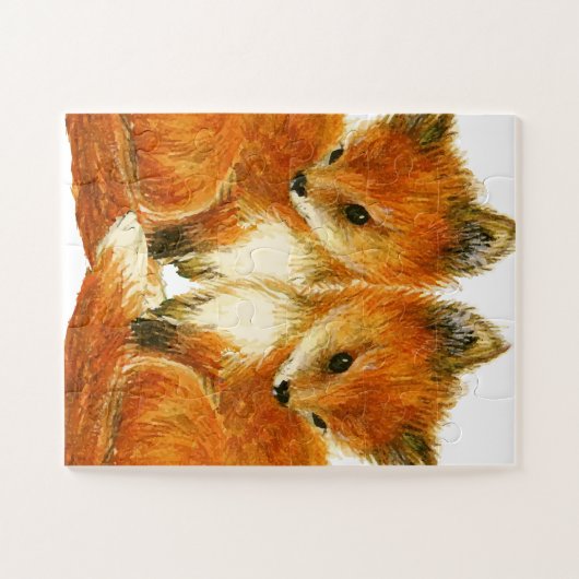 Baby Twin Foxes Legpuzzel (Horizontaal)