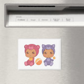 Baby Twins Beer Cat Jumpsuit 2 Magneet (Insitu (Vaatwasser))