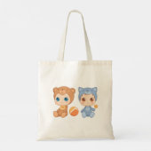 Baby Twins Beer Cat Jumpsuit Tote Bag (Achterkant)