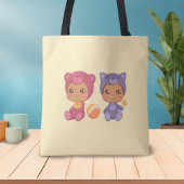 Baby Twins Beer Cat Jumpsuit Yellow Canvas tas