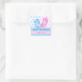 Baby Twins Booties Baby shower Gift Sticker (Tas)