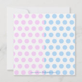 Baby Twins Booties Baby shower Uitnodiging (Achterkant)