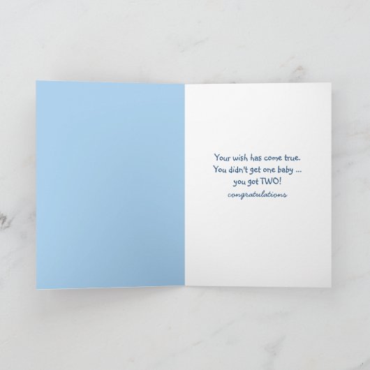 Baby Twins feliciteert Kaart (Binnen)