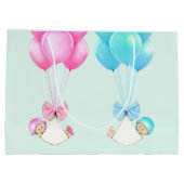 Baby Twins Girl en Boy Groot Cadeauzakje (Achterkant)