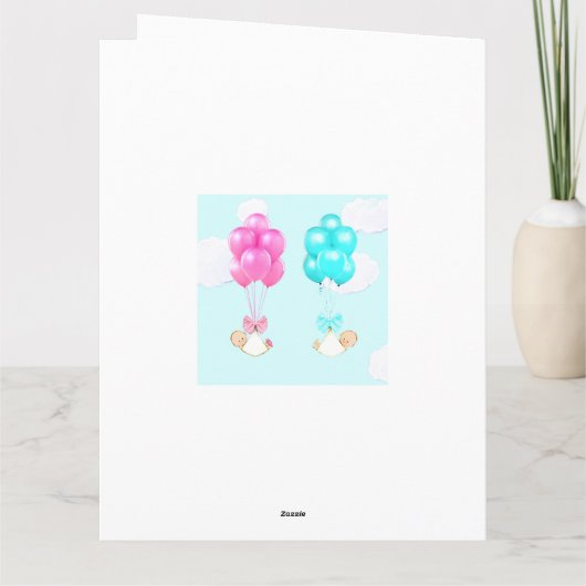 Baby Twins Kaart (Achterkant)