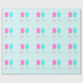 Baby Twins Meisje en Jongen Gift Cadeaupapier (Vlak)