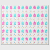 Baby Twins Meisje en Jongen Gift Cadeaupapier (Vlak)