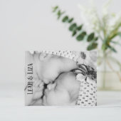 Baby Twins Photo Birth Announcement Briefkaart (Staand voorkant)