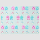 Baby Twins roze en blauw Tissuepapier (Voorkant)