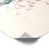 Baby Uil Aquarel Kinderkamer Poster (Hoek)