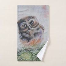 Baby Uil badhanddoek set