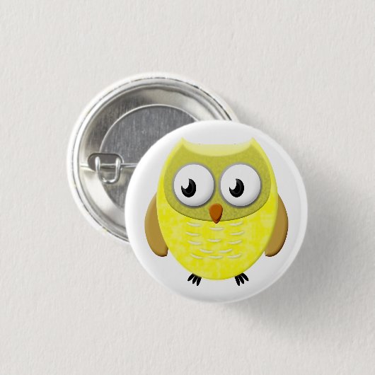 Baby Uil Cartoon Ronde Button 3,2 Cm (Voorkant /achterkant)