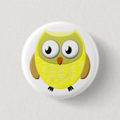 Baby Uil Cartoon Ronde Button 3,2 Cm (Voorkant)