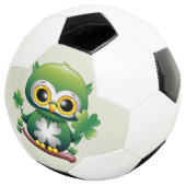 Baby Uil Cute St Patrick Cartoon Voetbal (Drie kwart)