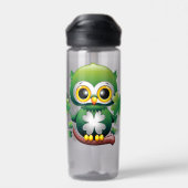 Baby Uil Cute St Patrick Cartoon Waterfles (Achterkant)