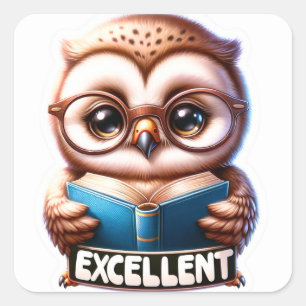 Baby Uil "Excellent" Aanmoediging Sticker