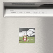 Baby Uil/ Foto Magneet (Insitu (Vaatwasser))