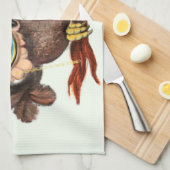 Baby Uil In Kerst Pet en Gift Keuken Handdoek (Quarter Fold)