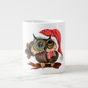Baby Uil In Kerst Pet en Gift Mok