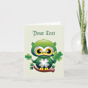 Baby Uil Schattig St Patrick Cartoon