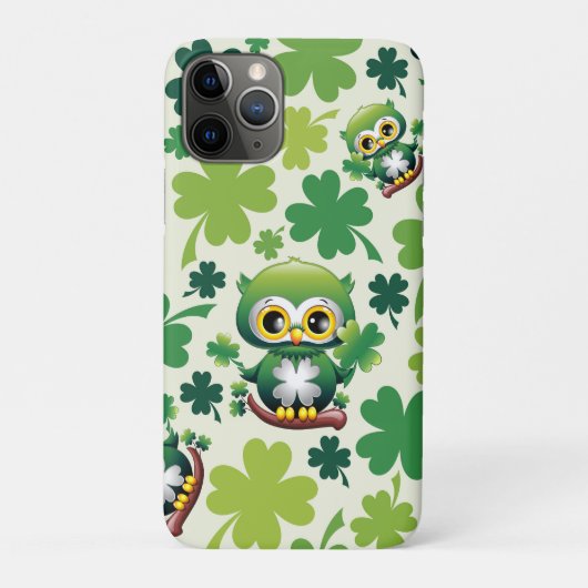 Baby Uil Schattig St Patrick Cartoon Case-Mate iPhone Case (Achterkant)