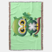 Baby Uil Schattig St Patrick Cartoon Deken (Voorkant Verticaal)